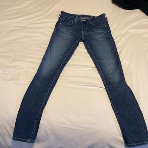 AG Adriano Goldschmied the legging ankle jean. Super skinny size 24